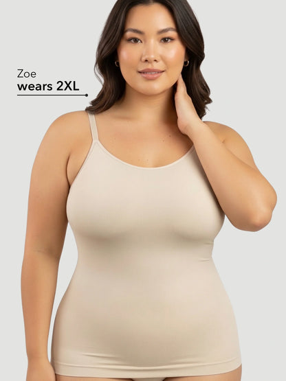 Seamless Shaping Scoop Neck Daily Cami Top