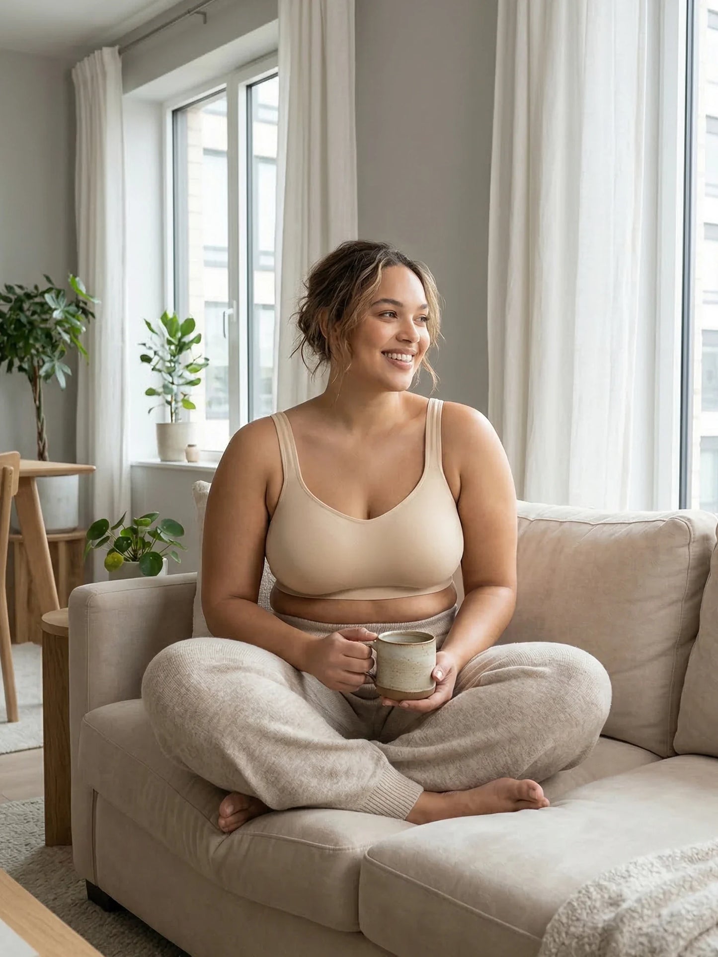 Adjustable Wire Free Shaper Bra (Cups A-FF) + FREE Bra Extender