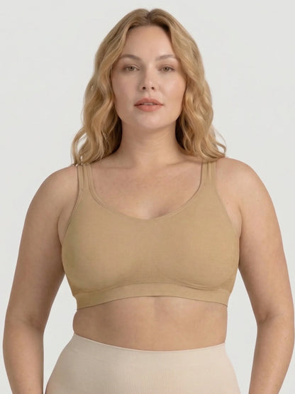 Adjustable Wire Free Shaper Bra (Cups A-FF) + FREE Bra Extender